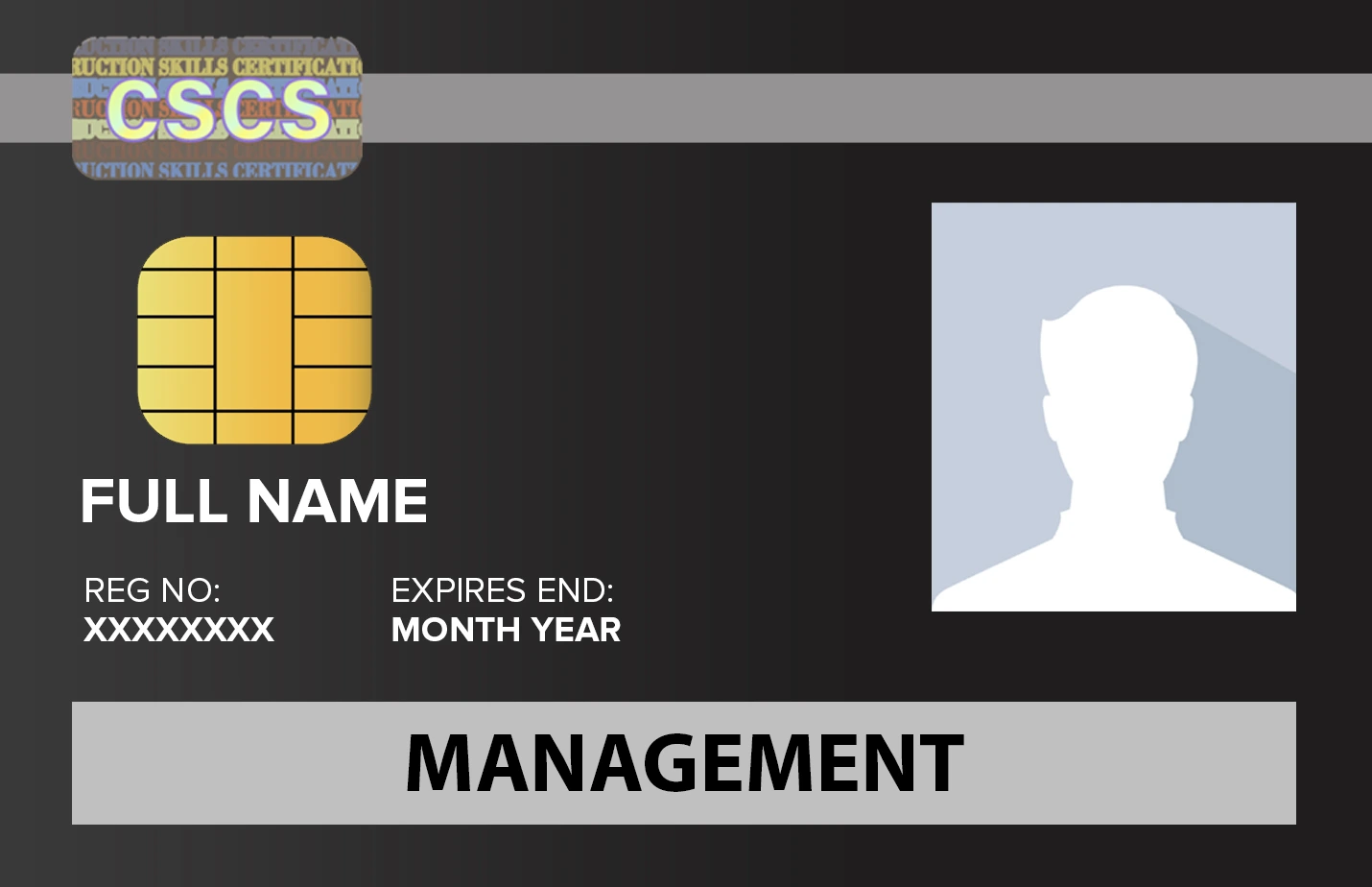 Black CSCS Card Graphic for Solutions Group Ltd Website
